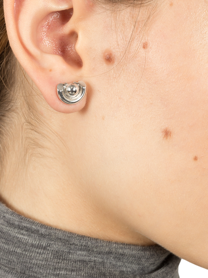 Bilanxe arch silver earrings