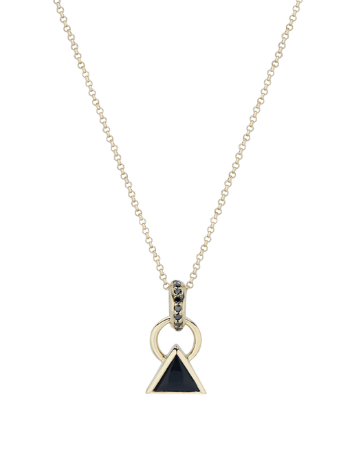 Foundation onyx & black diamond pendant necklace photo