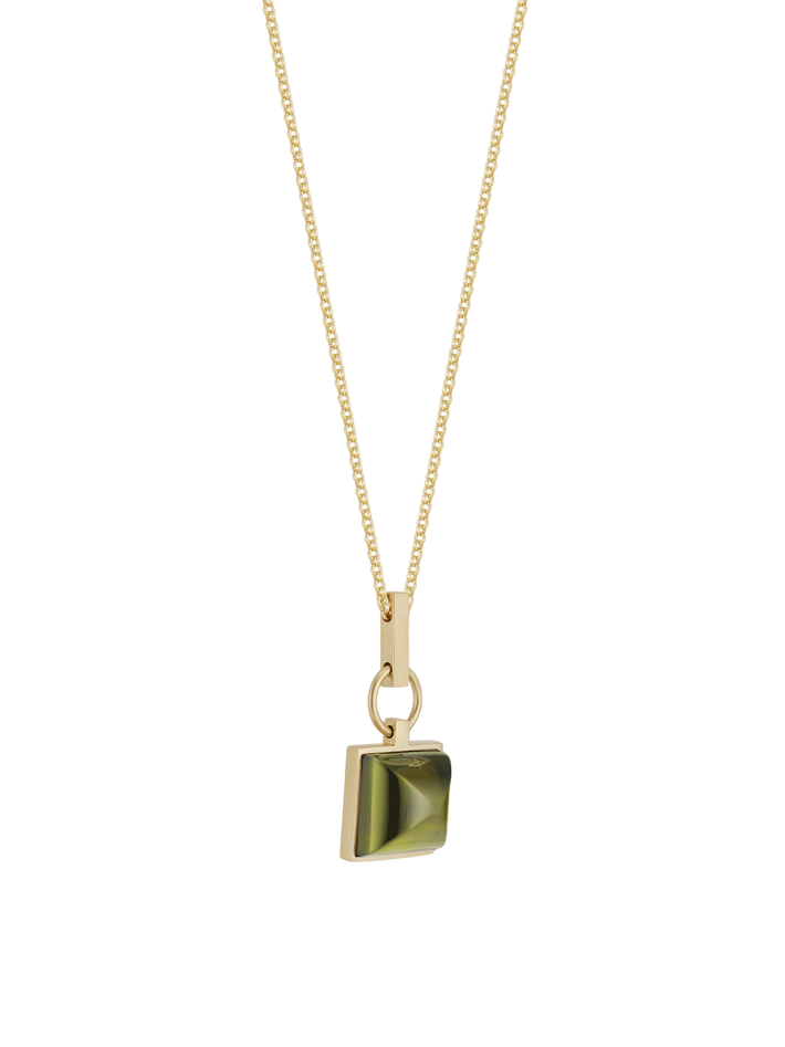 Grand square keep pendant necklace