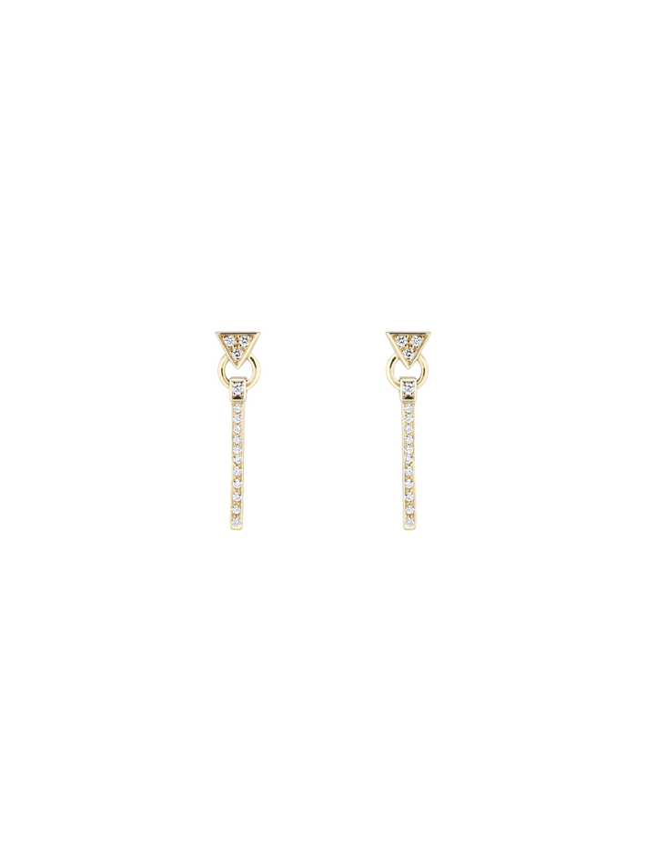 Foundation line drop earrings by Lindley Gray Finematter