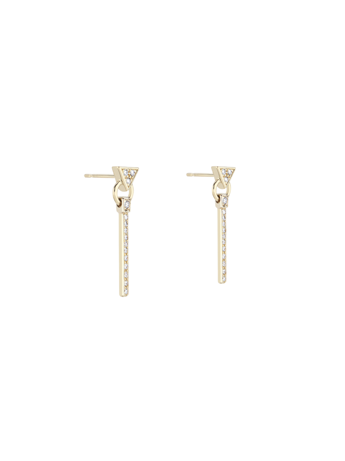 Foundation line drop earrings by Lindley Gray Finematter
