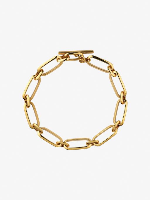 Knife edge flat link bracelet photo
