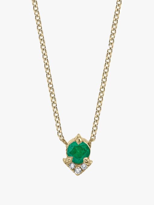 Emerald spike necklace photo