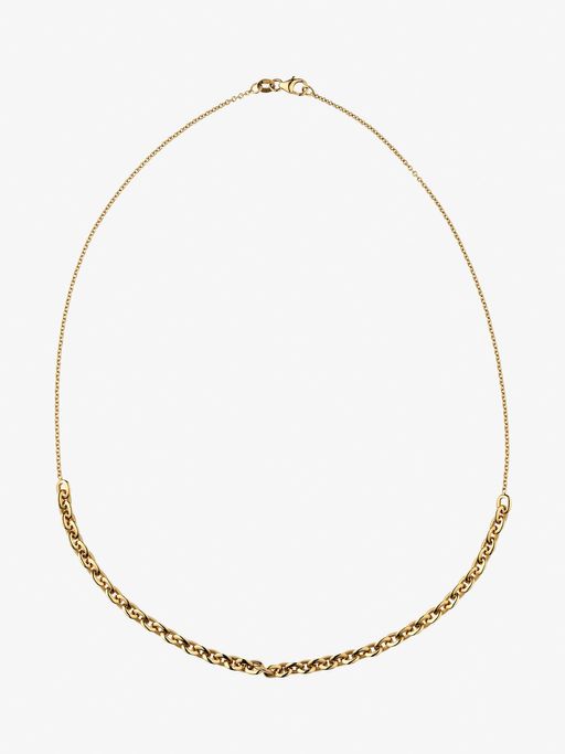 Mixed knife edge oval link cable chain photo