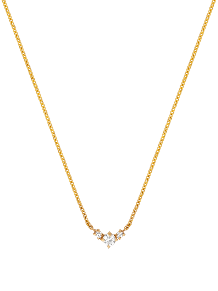 Eclat diamond triple v chain necklace