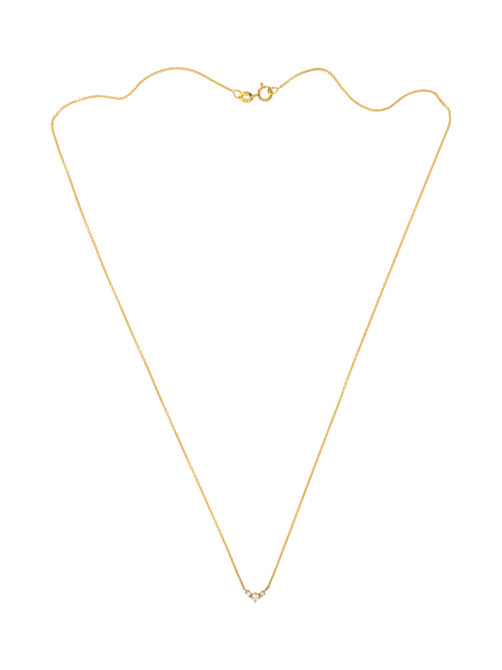 Eclat diamond triple v chain necklace
