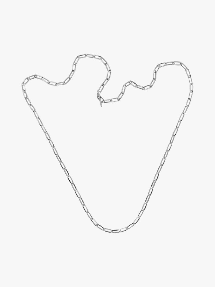 Knife edge oval link long chain