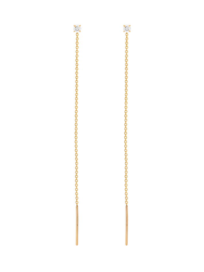 Floating round diamond chain threads