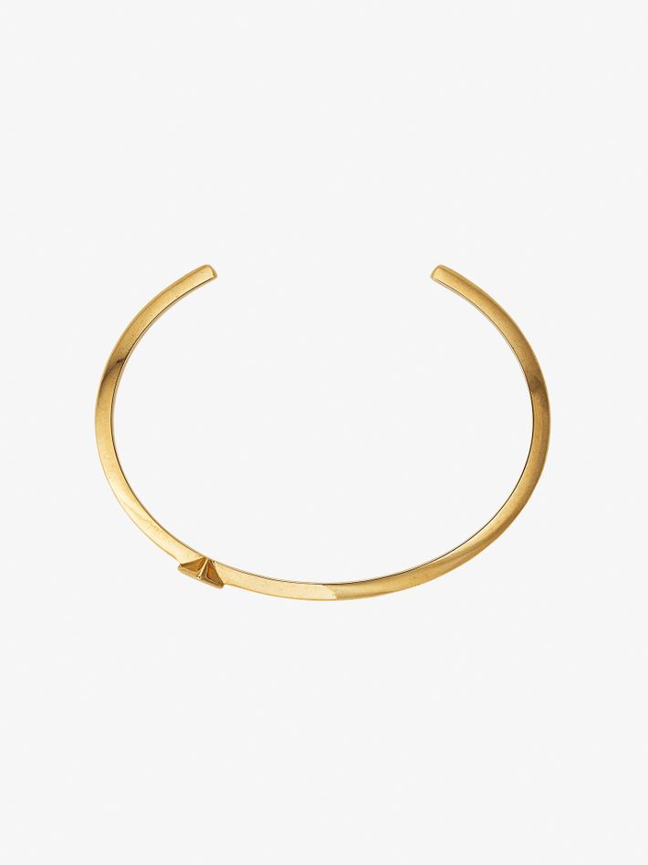 Carre offset diamond cuff