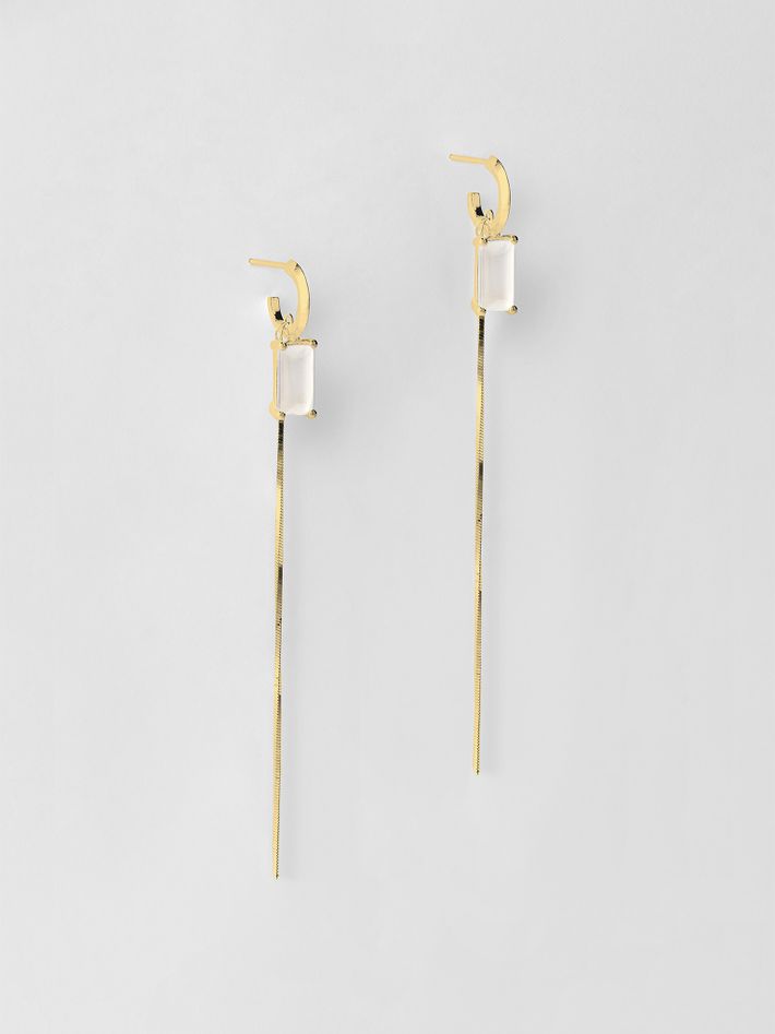 Credo earring 03 gold plated silver