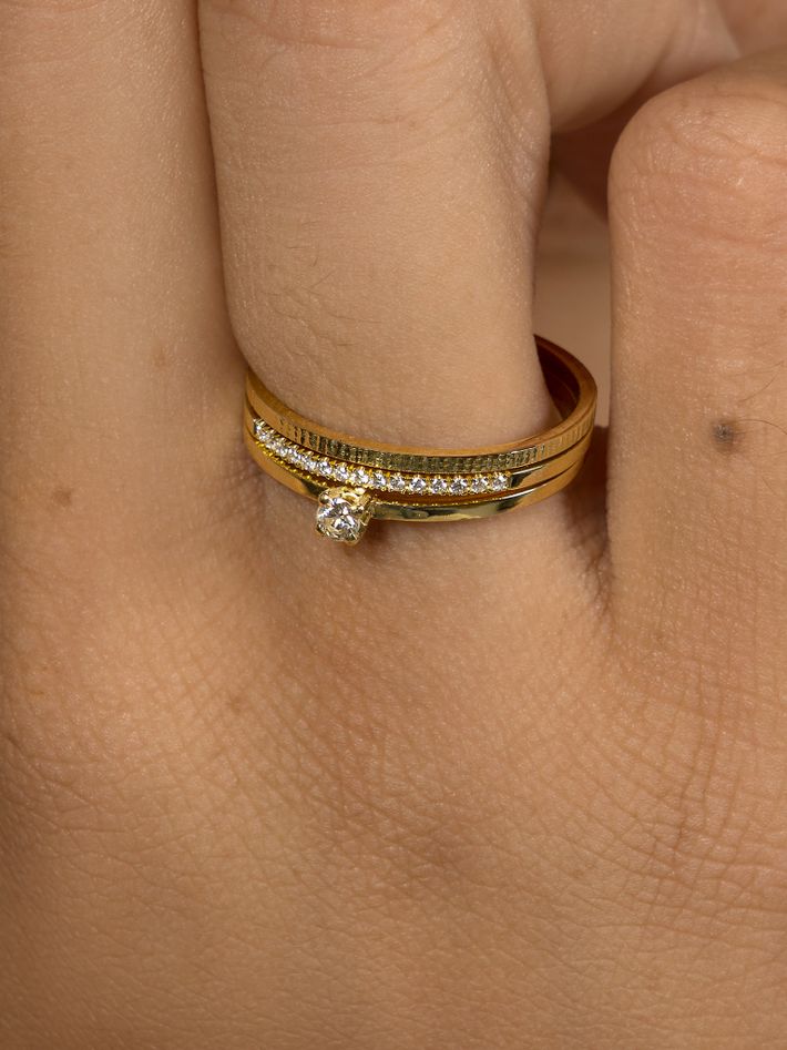 Wedding ring 06 18k yellow gold 