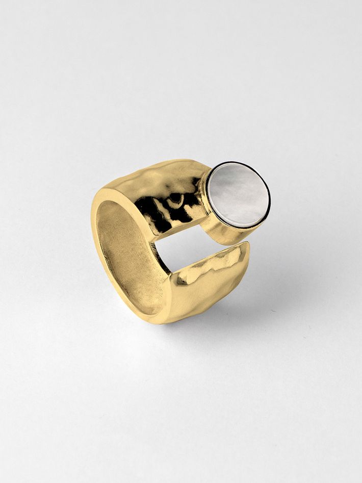 Credo ring 05 gold plated silver