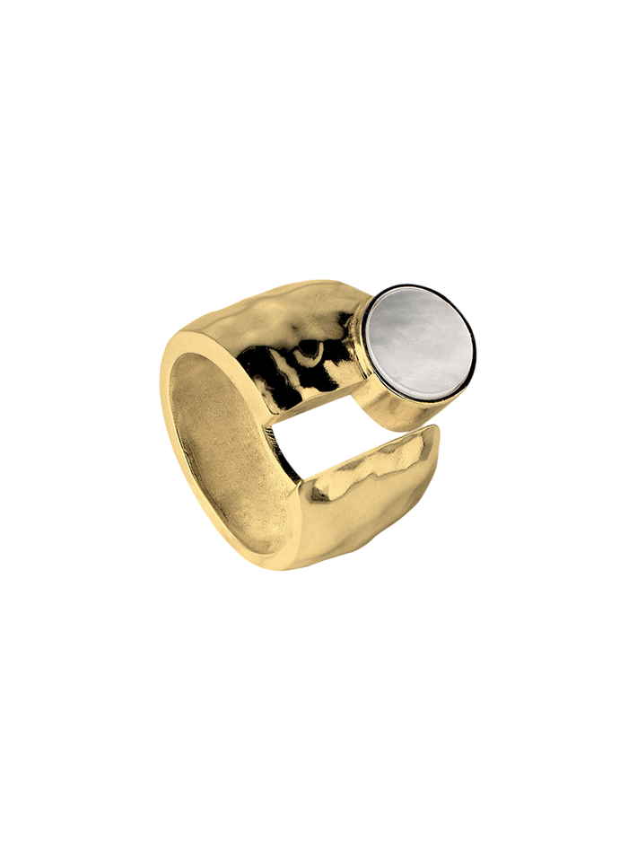 Credo ring 05 gold plated silver