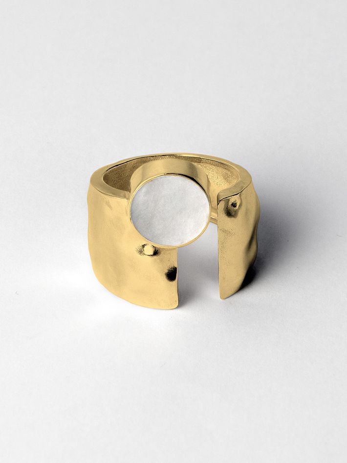 Credo ring 05 gold plated silver