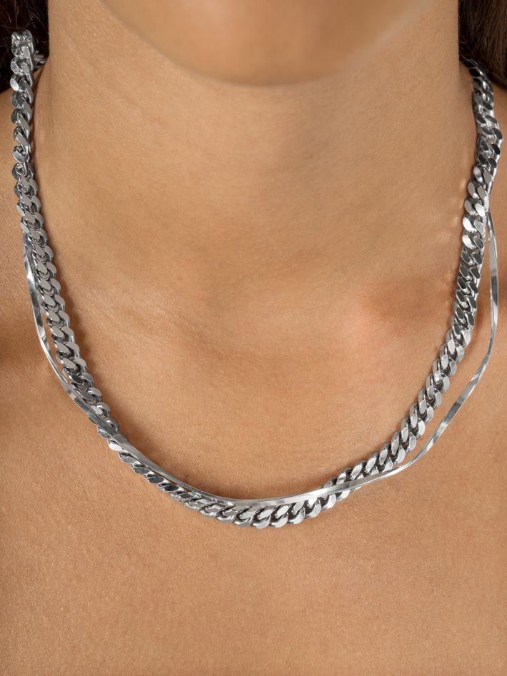 Tide necklace 02 silver