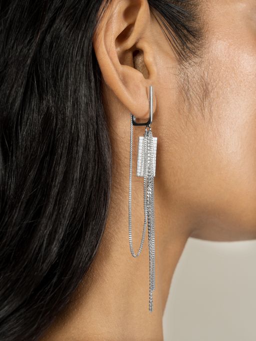 Brut earring 06 silver photo