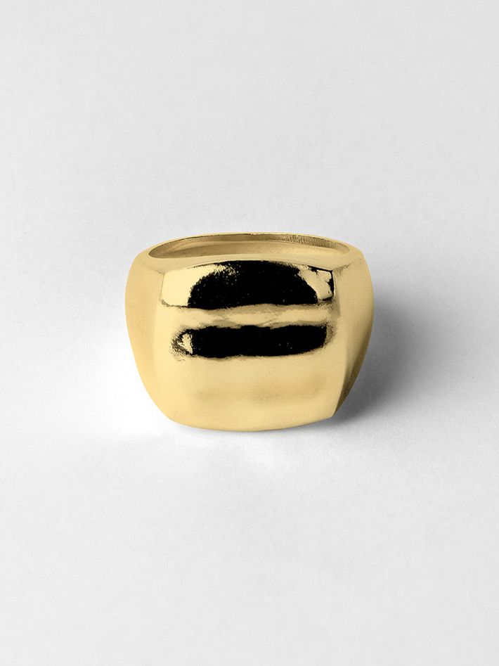 Credo ring 04 gold plated silver