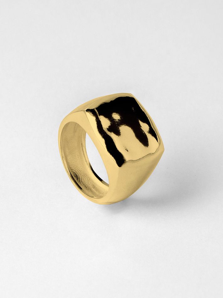 Credo ring 04 gold plated silver