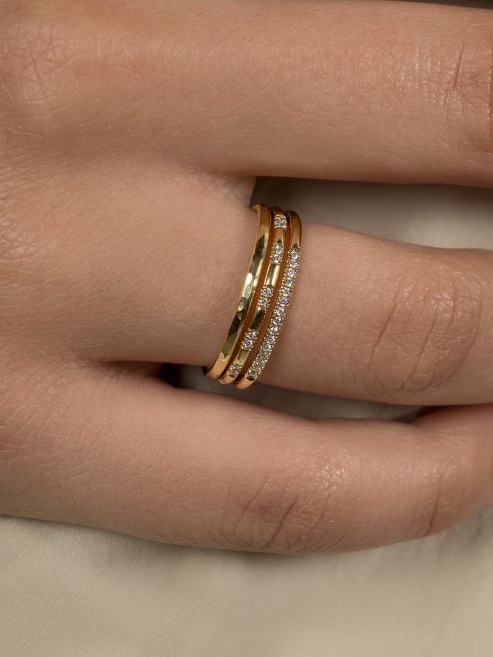 Wedding ring 03 18k yellow gold