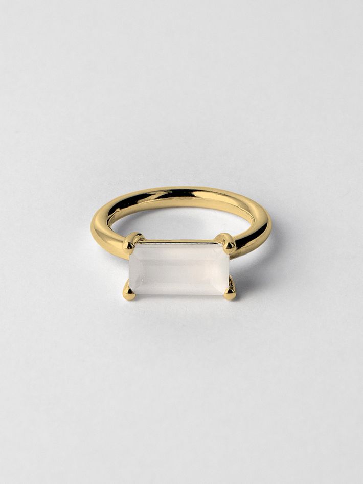 Credo ring 01 gold plated silver