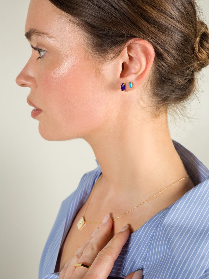 Marquise Turquoise Studs by Love Zoelle Fine Jewelry Finematter