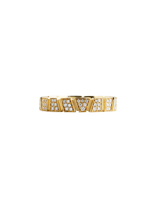 Ring ride & love pavée - 18k yellow gold photo