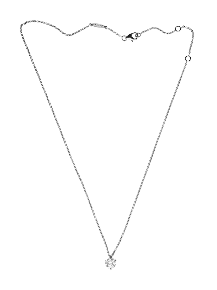 Necklace pur.e 0.25ct - 18k white gold