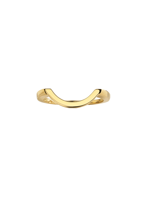 Ring intrépide grand arc - 18k yellow gold photo