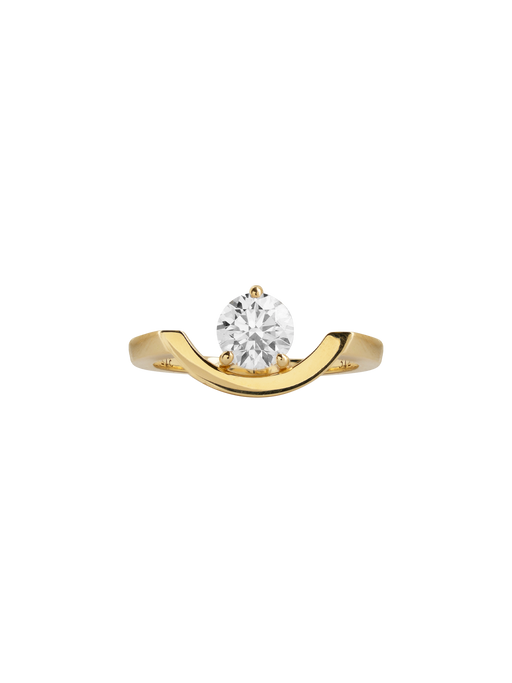 Ring intrépide grand arc 1ct - 18k yellow gold photo