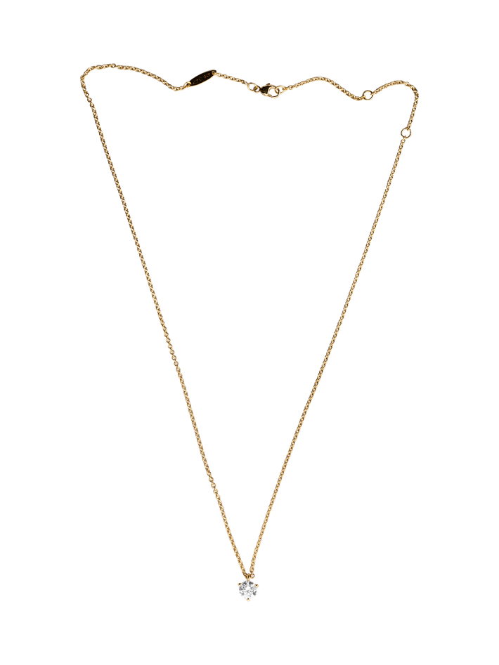 Necklace pur.e 0.5ct - 18k yellow gold