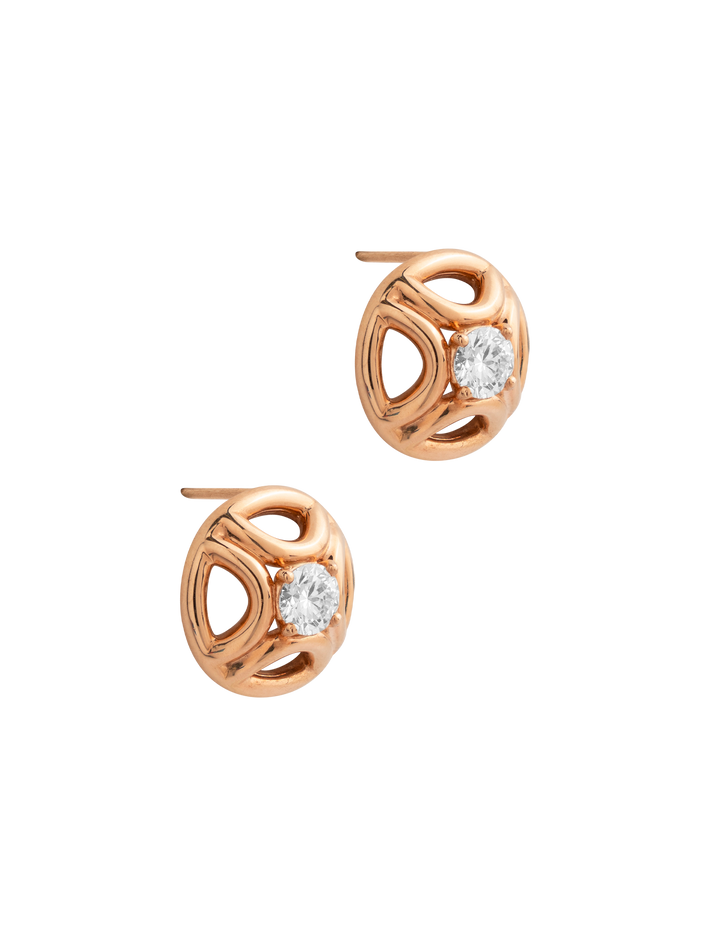 Earrings perpétuel.le 0.25ct x2 - 18k rose gold