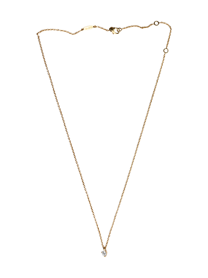 Necklace pur.e 0.25ct - 18k yellow gold