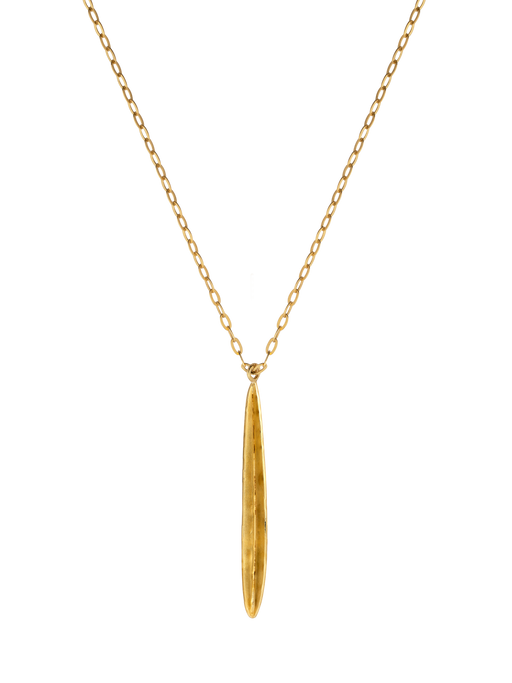 Golden blade of grass necklace  photo
