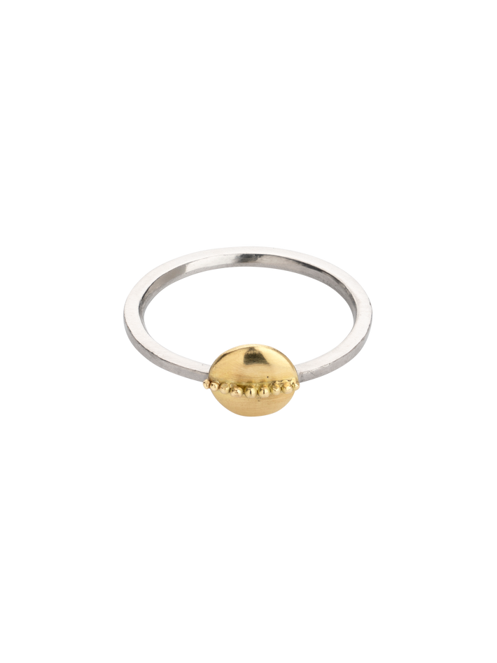 Granulated disc ring