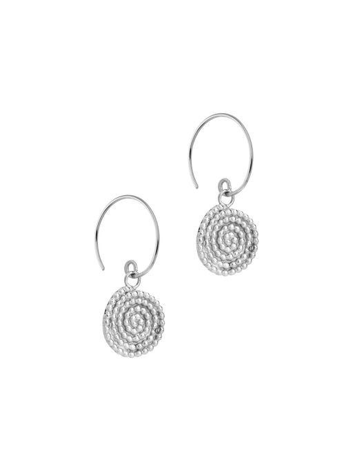 Granulated spiral earrings photo