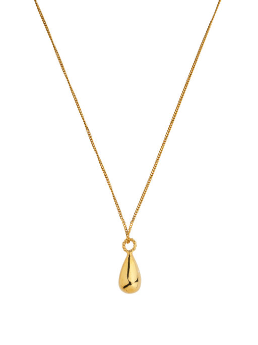 Golden teardrop necklace photo
