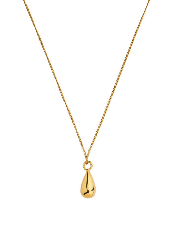 Golden teardrop necklace