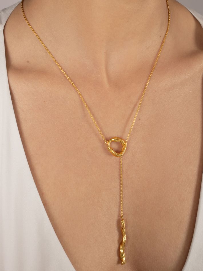 Seta lariat necklace