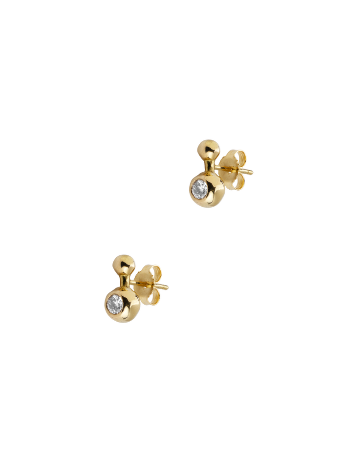 Sphere stud earrings
