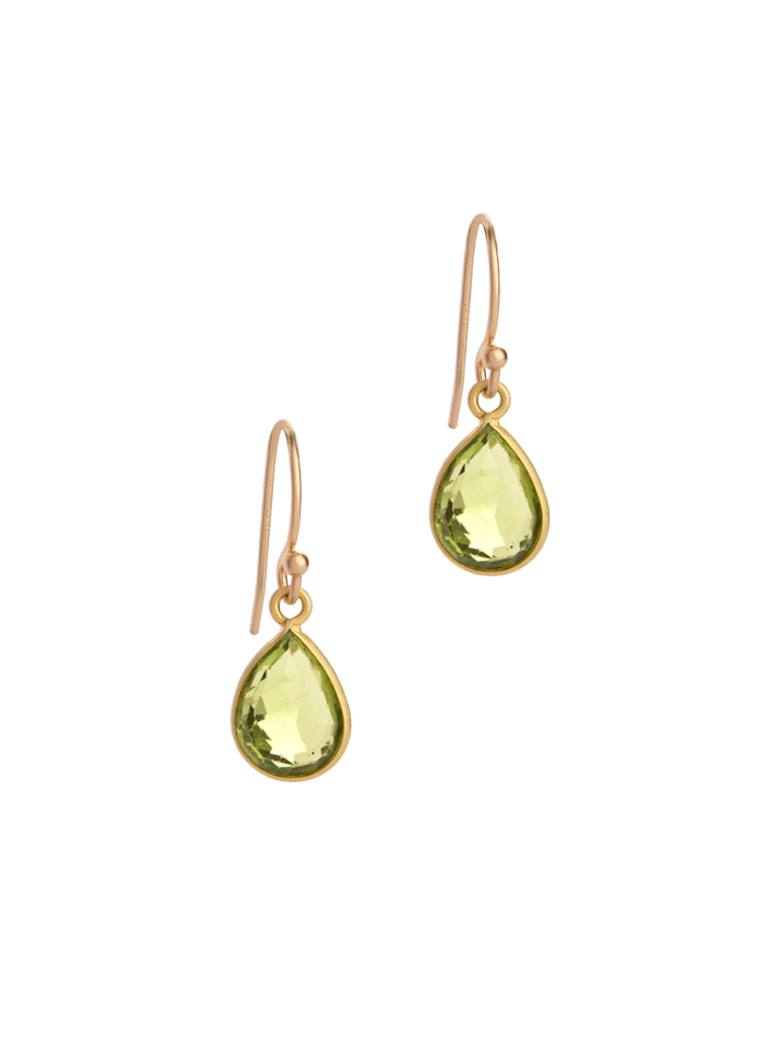 Peridot 18kt earrings