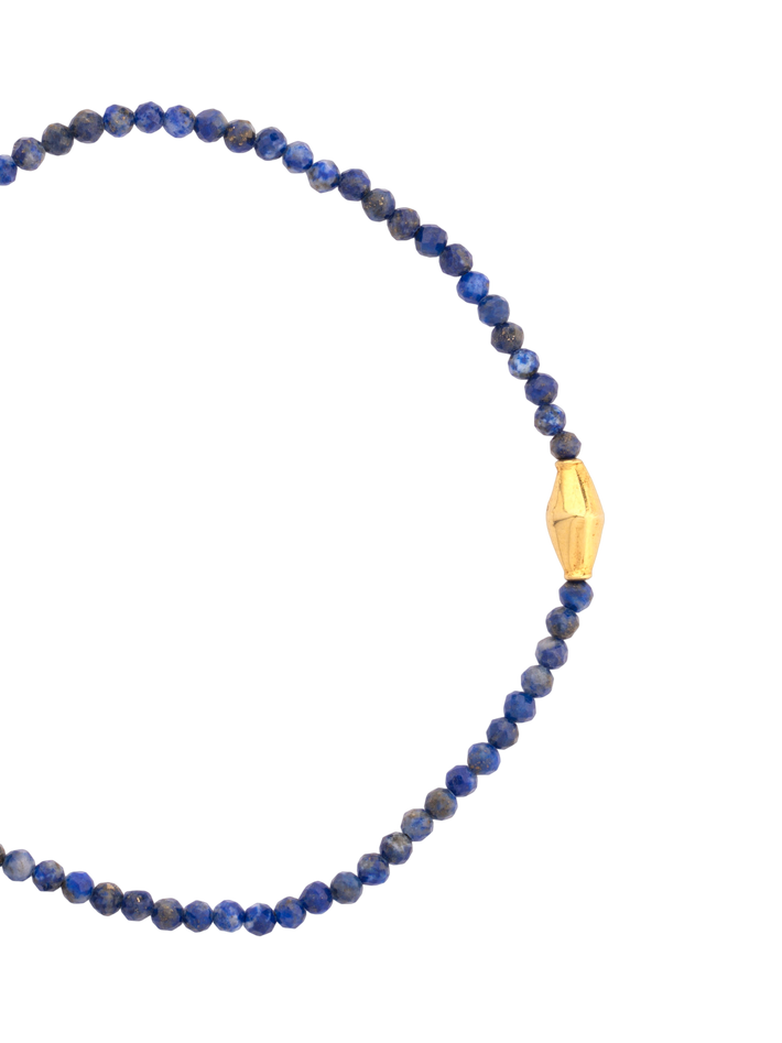 Sapphire and 18kt beaded bracelet