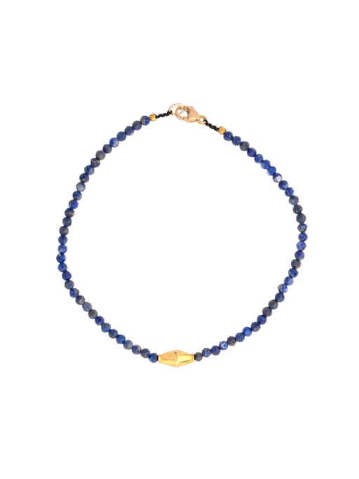 Sapphire and 18kt beaded bracelet photo