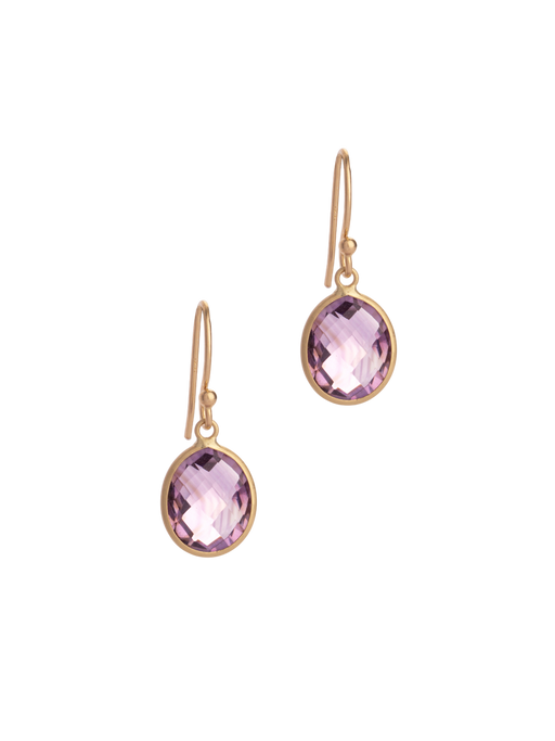 Amethyst 14kt earrings photo