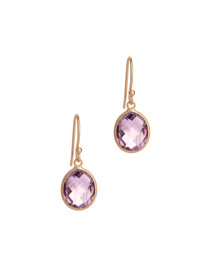 Amethyst 14kt earrings