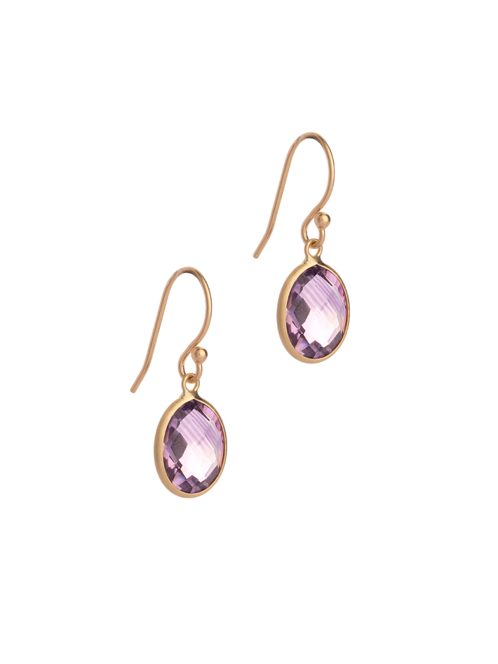 Amethyst 14kt earrings