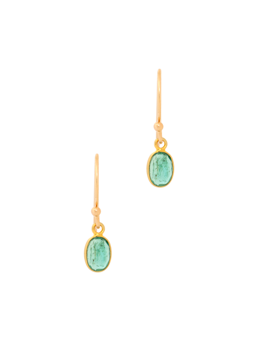 Tiny emeralds earrings photo