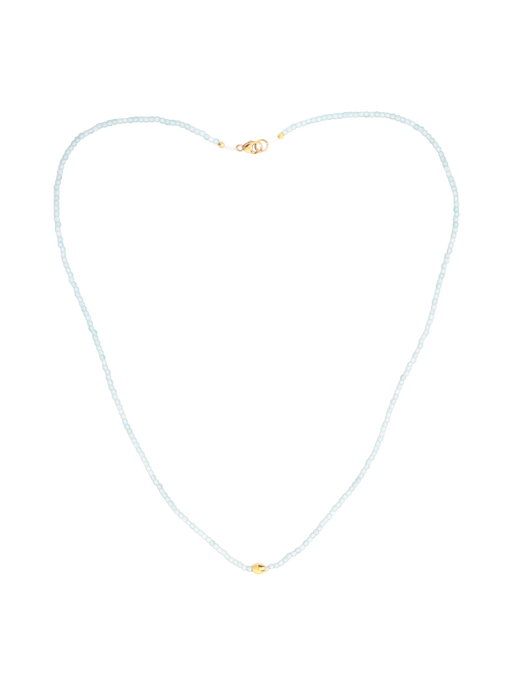  Beaded apatite necklace with 18kt bead photo