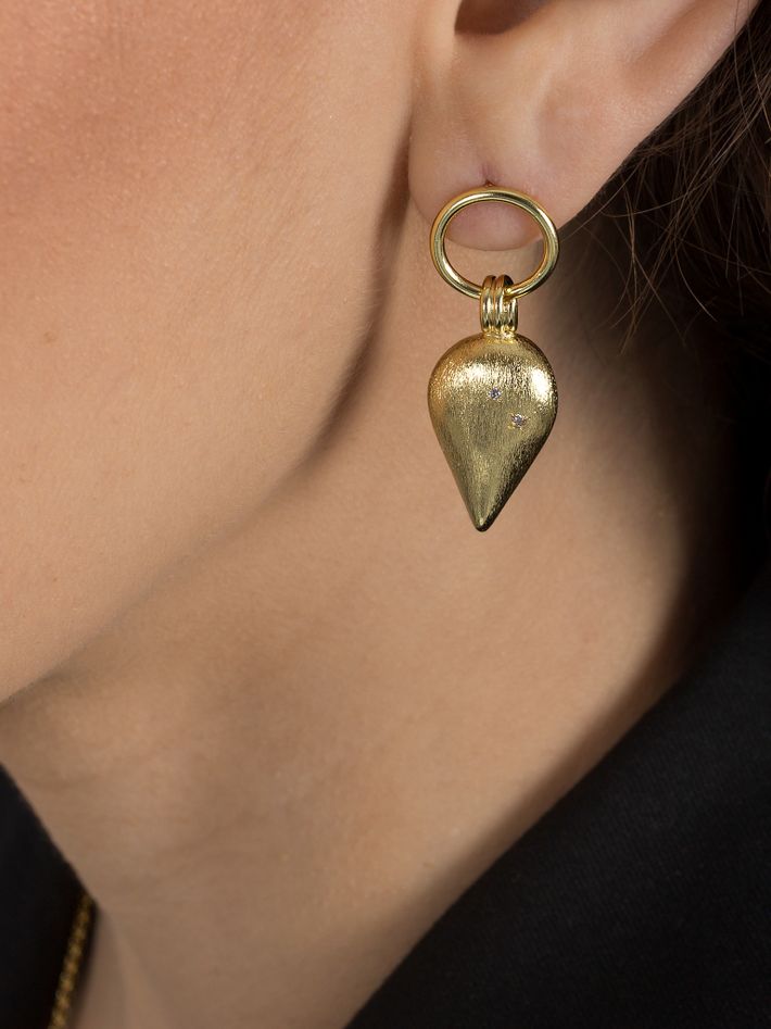 Štěstí earrings with diamonds