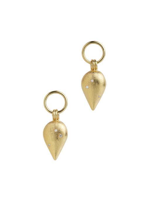 Štěstí earrings with diamonds photo