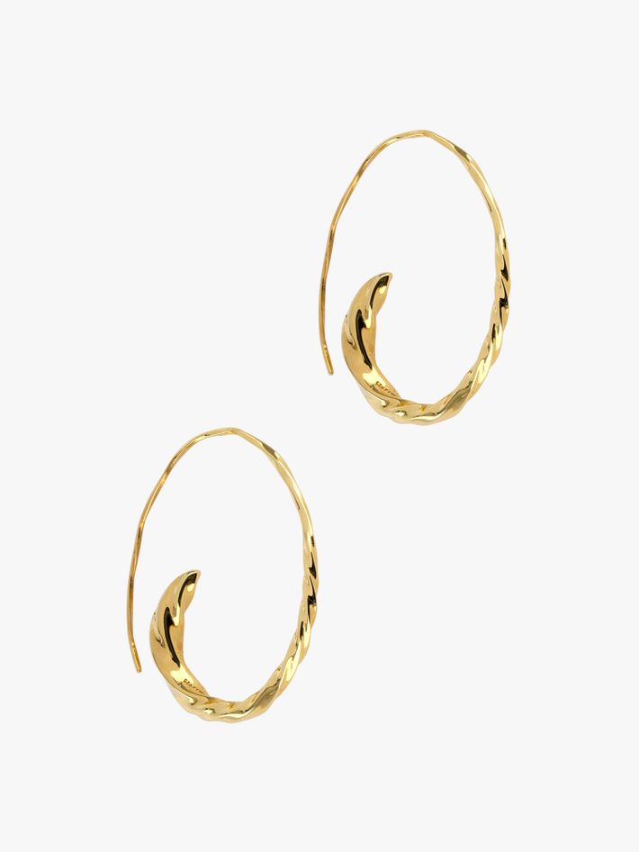 Large flow polished asymmetric hoops